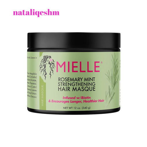 ماسک مو ضد ریزش و تقویت کننده رزماری و نعناع میله ارگانیک Mielle Organics Rosemary Mint Strengthening Hair Masque