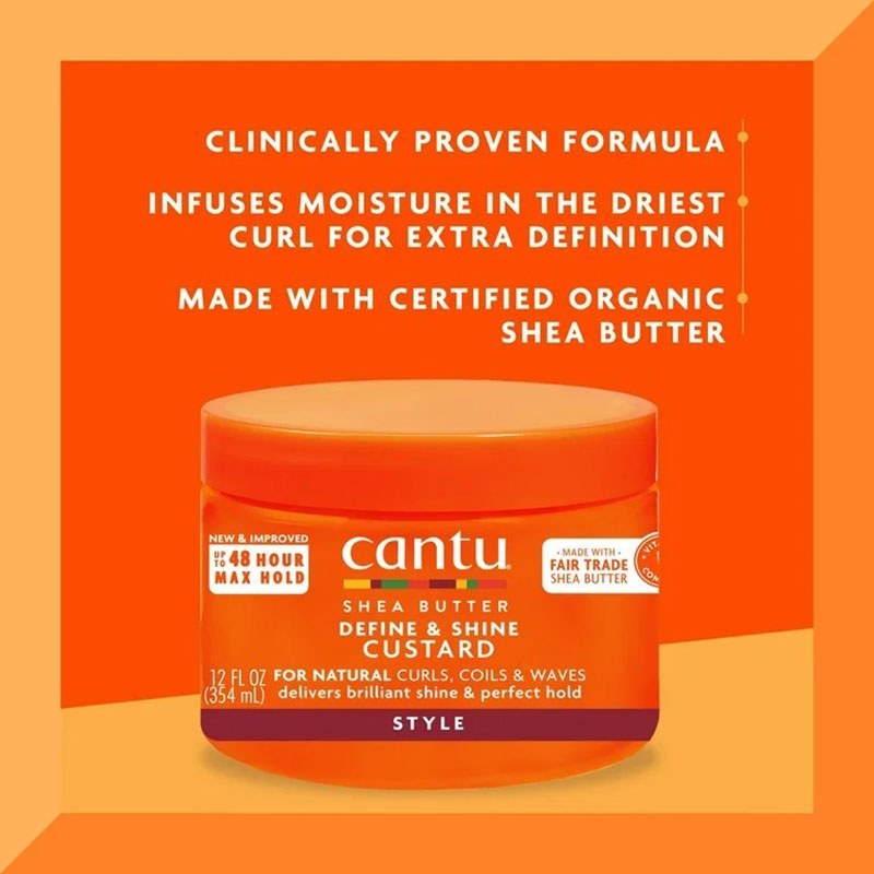کاسترد حالت دهنده و فیکس کننده کنتو Cantu Define & Shine Custard 354ml