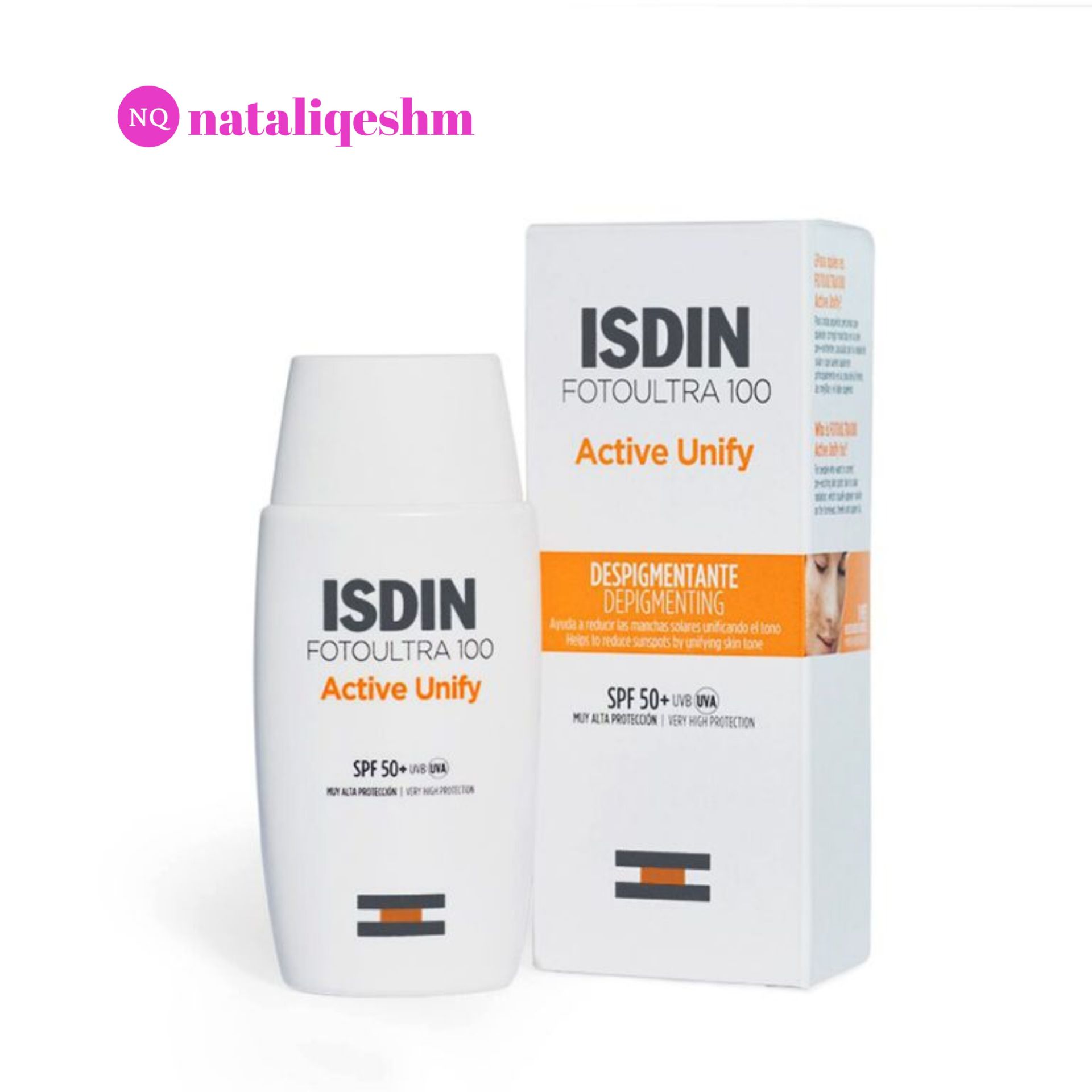 کرم ضد آفتاب ایزدین مدل ACTIVE UNIFY حاوی SPF50 حجم 50 میل